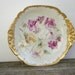 Limoges Hand Painted Bowl Pansies T&V Antique