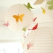 ON SALE 20 Butterflies, 3 Lanterns, Hanging, 3D, Pink, Green, Yellow, Nursery, Baby, Wedding Decor, Shower, Handmade by Simplychiclily