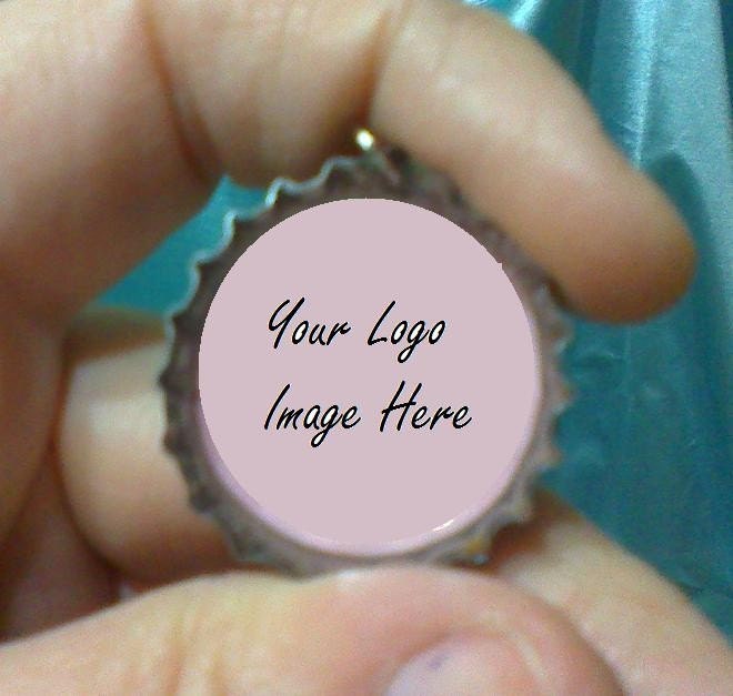 50 custom logo/image bottle cap necklaces bulk