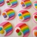 Fondant Cupcake Toppers - Rainbows