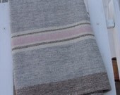 Available to ship Friday, January 24, 2014  Merino Wool Baby Blanket Hand Woven by Dianne Nordt
