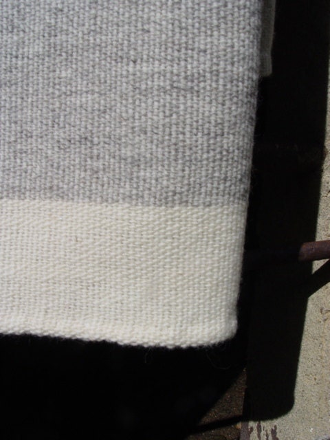 Available to ship Friday, November 1, 2013  Merino Wool Baby Blanket Hand Woven by Dianne Nordt