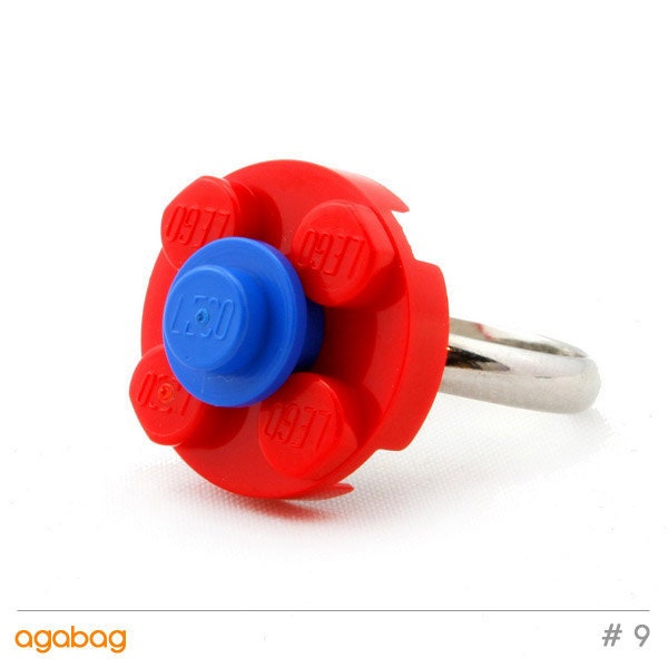 Flower ring made with LEGO bricks - choose your colors