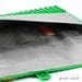 Green clutch made entirely of LEGO bricks
