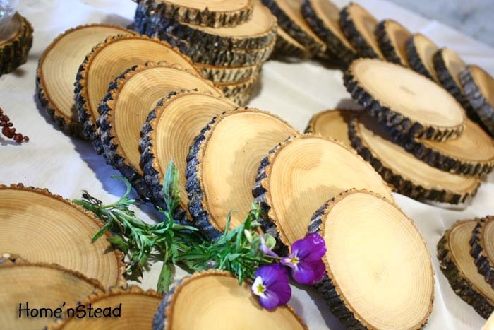 RESERVED (50) Rustic Wedding Coasters Table Decoration Ash Wood Mason Jar Stands Party Favors