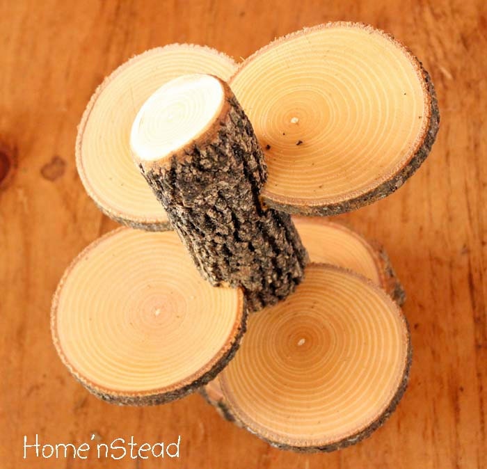 4 Tiered Rustic Stand Candles Flowers Wedding Table Center Piece Home Decor
