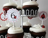 PRINTABLE Ladybug Cupcake Toppers - Ladybug Party Collection by Tweedle Dee Designs