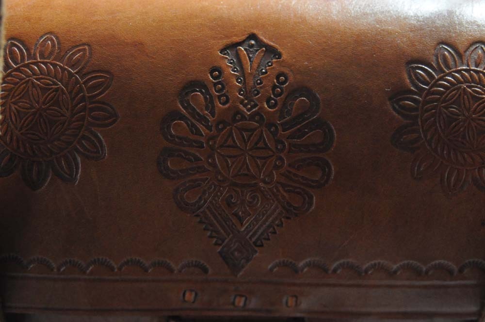 RESERVED FOR SOPHJ SALE SALE SALE Vintage Tooled Leather Purse