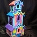 Bright Hand Painted Cartoon Style Birdhouse
