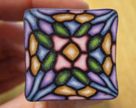 Buy tutorials & combs - How to make polymer clay stained glass canes: fimo tutorial