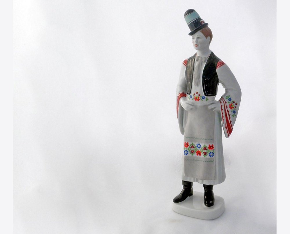 Traditional Costume Figurine - Mezokovesd - Hungary - Europe