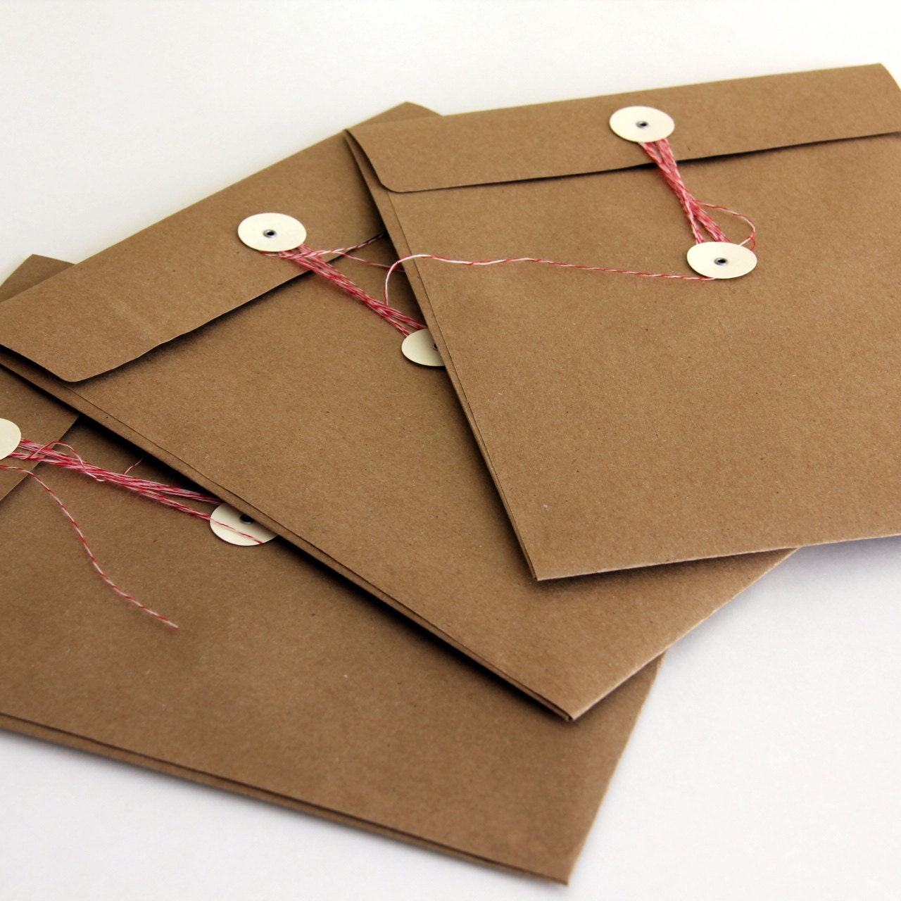 Kraft Button Tie Envelope for 8.5 x 11 papers (3)