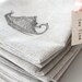 Vintage Teapot Stamped Handmade Drawstring Pouches With Tea Time Tags - Party Favors - Set of 25