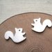 Forest Squirrel Earring - silver stud earrings - animal jewelry