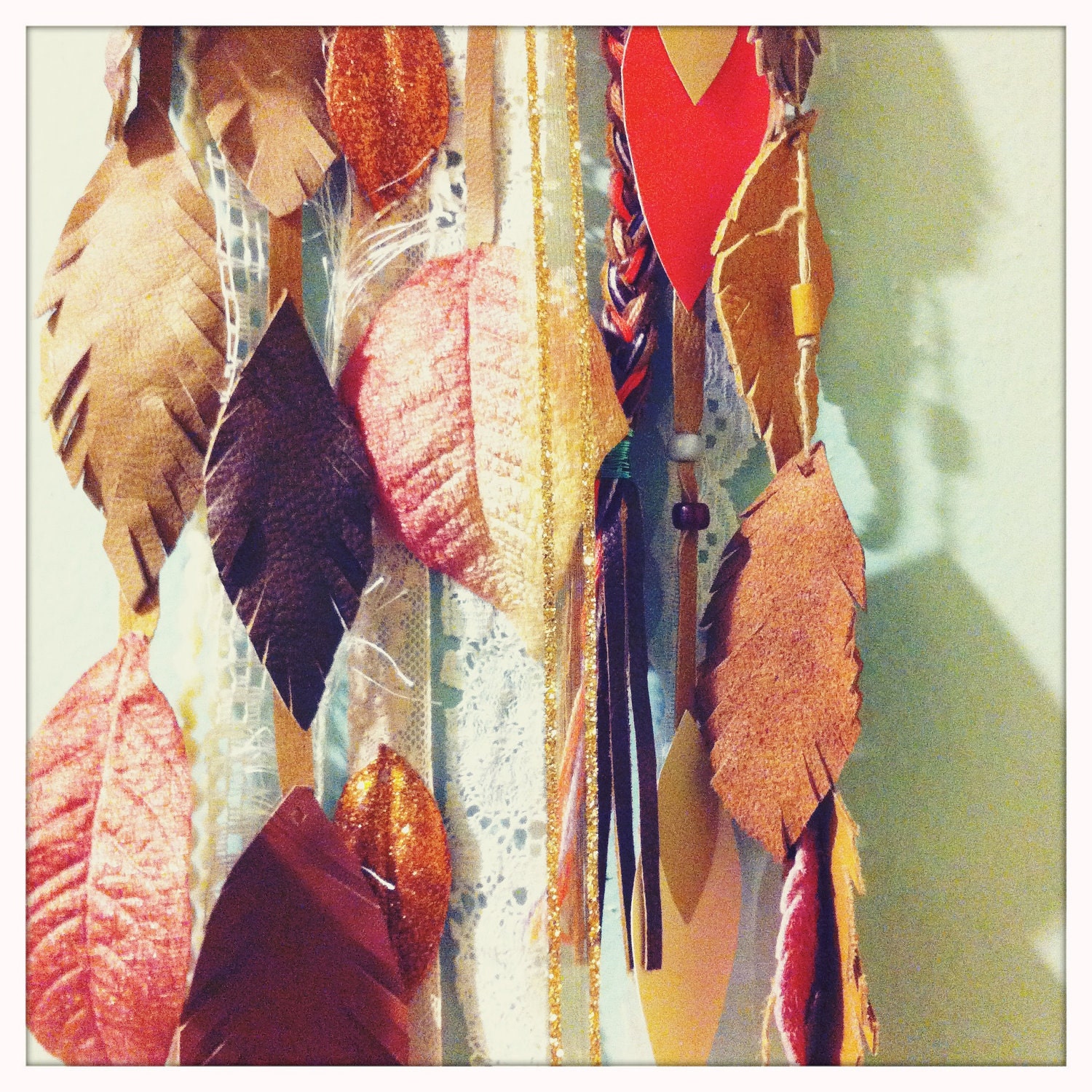 Coral Dream: dreamcatcher FREE SHIPPING vintage trims
