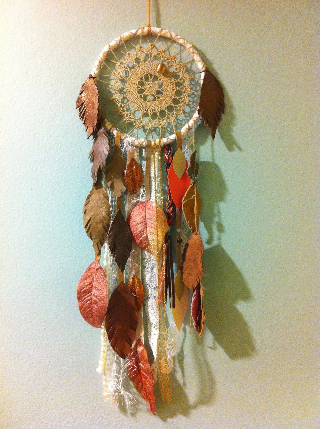 Coral Dream: dreamcatcher FREE SHIPPING vintage trims