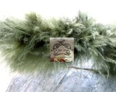 Sage Green Small Short Haired Marabou Boa Feathers