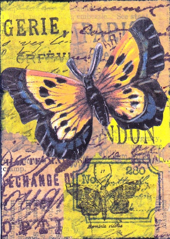 Original collage / mixed media ACEO