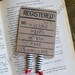 The ORIGINAL Wicked Witch Bookmark  - Ruby Slippers Bookmark - Witch Legs Bookmark