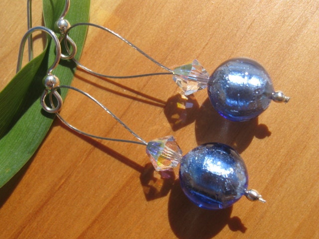 Murano Glass Drop Earrings