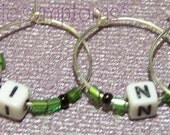 W-I-N-E Wine Charms