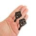 Black lace earrings lace jewelry