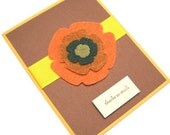 Thank You Card - Warm Layers of Felt