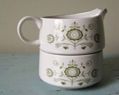SALE...Vintage Mid Century Creamer and Sugar