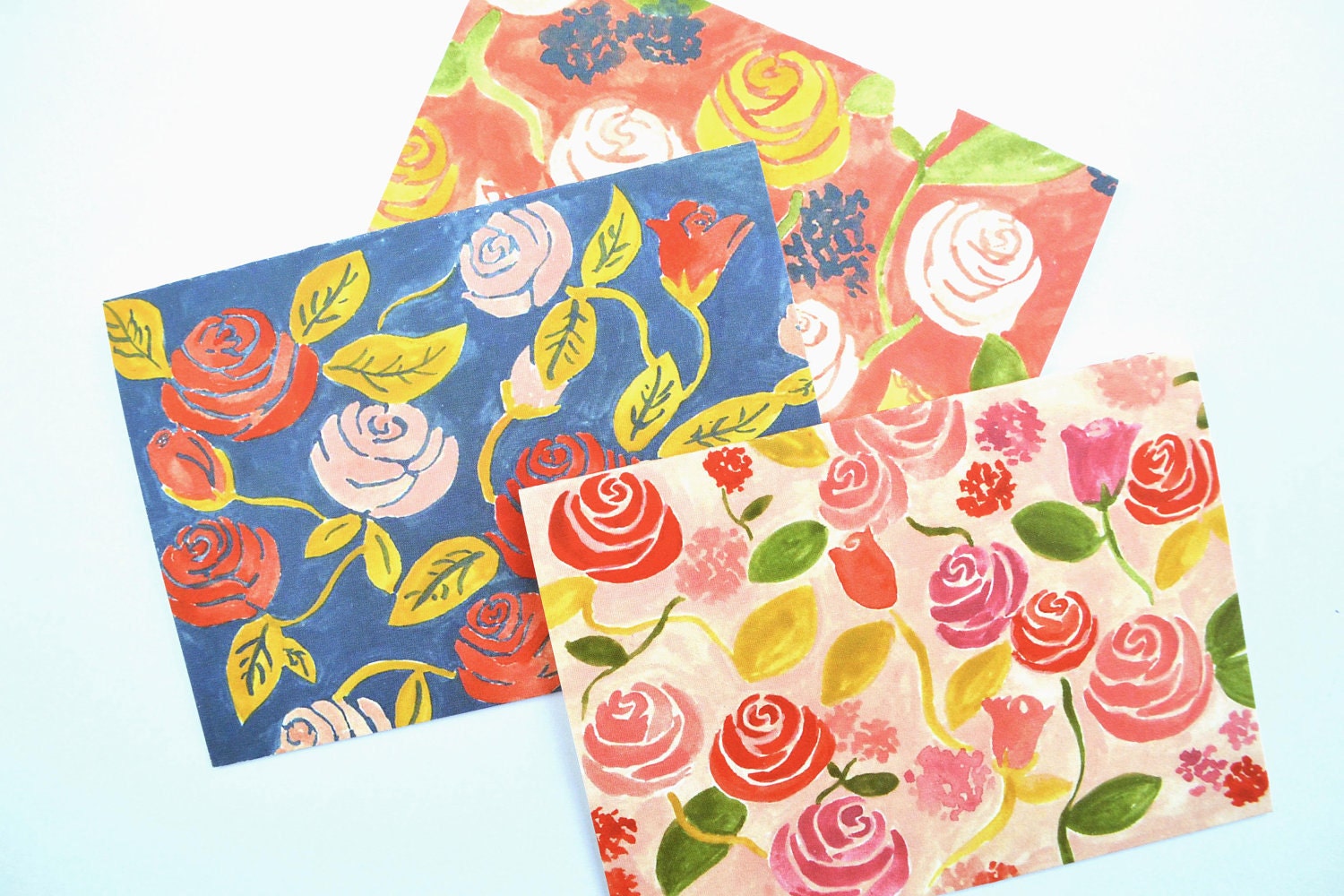 Floral Set: 6 cards & envelopes