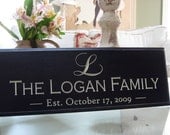 Family Name Signs...Carved Personalized Family Name Sign 8 x 20
