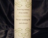Mother Memorial Candle with Swarovski Crystals
