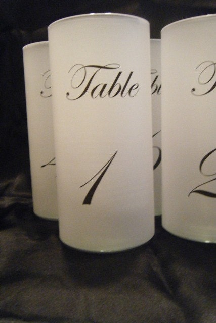 Table Number Luminaries - Set of 18- Ready to Ship