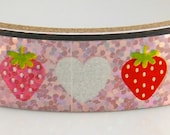 Glittery Shiny Strawberry Deco Tape - Kawaii