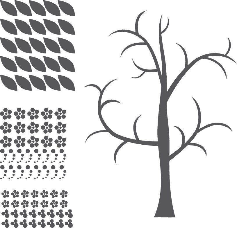 Vinyl Wall Sticker Decal Art - Girly Girl Tree
