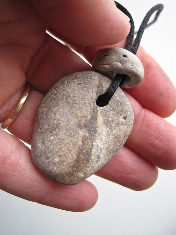 Natural Stone Jewelry - Rare Natural Stone Necklace - Fossil Pendant - Odin Stones - Protective Stone