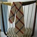 Vintage Criss Cross Hand Woven Wool Tie
