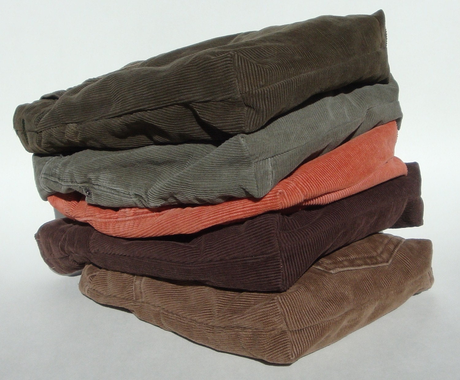 The UP-POCKETS Forest Green bag made from upcycled Banana Republic corduroy pants by ejhern