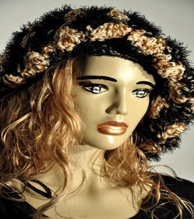 Big sale Crochet Furry Painters Hat cap skullcap free shipping