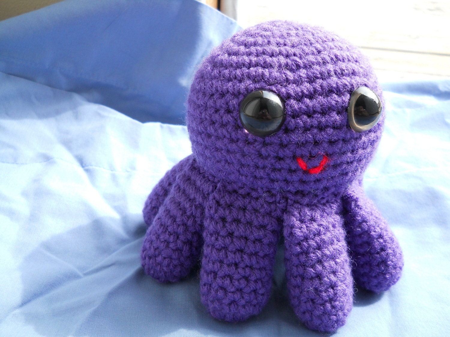Gracey the Purple Amigurumi Octopus