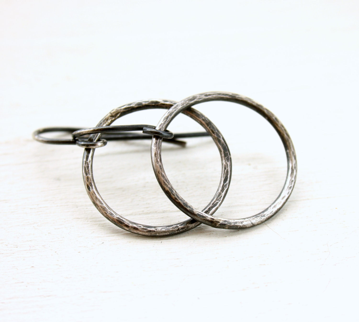 Sterling silver hoop earrings handmade Gifts under 50 FREE SHIPPING