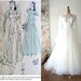 vintage 1940s wedding dress - 40s lace wedding dress / ivory white peplum tulle full skirt