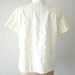 vintage 1950s blouse - 50s canary yellow lace shirt