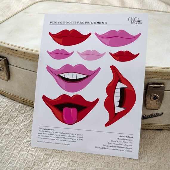 DIY Photo Booth Printables - Mix Pack - Smiles Il_570xn