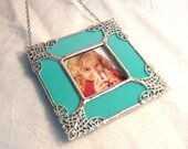 Ornate Turquoise Picture Frame