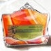 Orange Swirl Business Card Holder