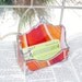 Orange Swirl Business Card Holder