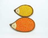 Candy combo hedgehogs felt pins