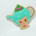 Sweet tea girl felt pin