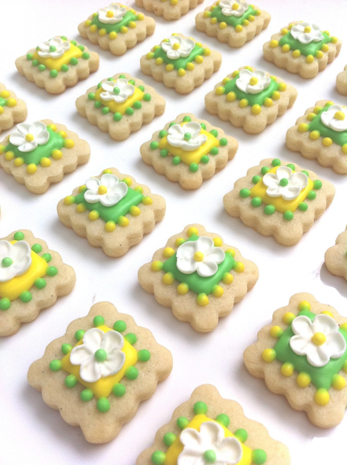 Flower Girl Tile Cookies (3 dozen)