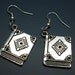 Nerd Book Earrings - bookworm notebook textbook spell book teacher student college university funny earrings funky quirky geek cute nerdy